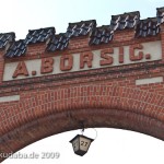 Werkstor der ehemaligen Borsigwerke in Berlin-Tegel von den Architekten Konrad Reimer und Friedrich Körte aus dem Jahr 1898 im historistischen Stil