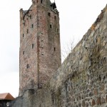 "Grauer Turm" in Fritzlar, höchster noch erhaltener Wehrturm in Deutschland (38 m) zwischen 1238 und 1274 errichtet