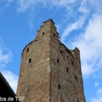 "Grauer Turm" in Fritzlar, höchster noch erhaltener Wehrturm in Deutschland (38 m) zwischen 1238 und 1274 errichtet