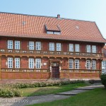 1612 fertiggestellte Alte Lateinschule in Alfeld an der Leine in Fachwerkbauweise mit einem umfangreichen Bildprogramm der Renaissance