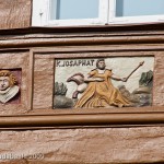 1612 fertiggestellte Alte Lateinschule in Alfeld an der Leine in Fachwerkbauweise mit einem umfangreichen Bildprogramm der Renaissance