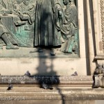 Relief Luther mit Reformatoren an der Westfassade des Berliner Doms auf der Spreeinsel in Berlin-Mitte von Johannes Götz