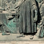 Relief Luther mit Reformatoren an der Westfassade des Berliner Doms auf der Spreeinsel in Berlin-Mitte von Johannes Götz