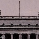 Historische Postkarte mit Ansicht des Alten Museums am Lustgarten in Berlin-Mitte auf der Spreeinsel (Museumsinsel), die als Feldpost 1917 von Berlin nach Bortfeld bei Braunschweig verschickt worden ist