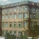 Ausschnitt aus einer historischen Postkarte mit der Ansicht der Südfassade des ehemaligen Berliner Stadtschlosses von Georg Stilke, Berlin, N.W.7. No 9.