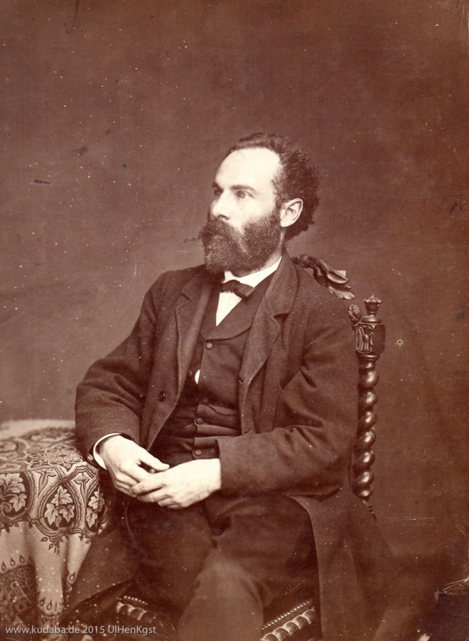 Porträtfoto von Hermann Schies (1836 - 1899), Bildhauer in Wiesbaden