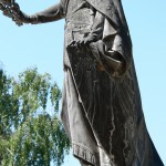 Freiheitskämpfer-Denkmal in Kirchheimbolanden mit der Figur der "Trauernden" Germania von Hermann Schies