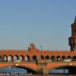 Oberbaumbrücke über die Spree in Berlin-Friedrichshain-Kreuzberg von Otto Stahn