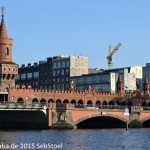 Oberbaumbrücke über die Spree in Berlin-Friedrichshain-Kreuzberg von Otto Stahn