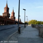 Oberbaumbrücke über die Spree in Berlin-Friedrichshain-Kreuzberg von Otto Stahn