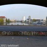 Oberbaumbrücke über die Spree in Berlin-Friedrichshain-Kreuzberg von Otto Stahn