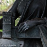 Brunnen „Wrangelbrunnen“ in Kreuzberg von Hugo Hagen, Baujahr 1877, westliche Detailansicht des Modells der Dirschauer Brücke