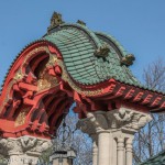 Elefantentor des Zoologischen Gartens Berlin an der Budapester Straße in Berlin-Tiergarten