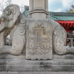 Elefantentor des Zoologischen Gartens Berlin an der Budapester Straße in Berlin-Tiergarten