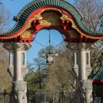 Elefantentor des Zoologischen Gartens Berlin an der Budapester Straße in Berlin-Tiergarten