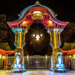 Elefantentor des Zoologischen Gartens Berlin an der Budapester Straße in Berlin-Tiergarten