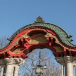 Elefantentor des Zoologischen Gartens Berlin an der Budapester Straße in Berlin-Tiergarten