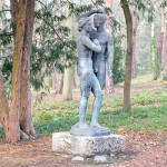 Skulpturengruppe “Mars und Venus” von Georg Kolbe im Kolbe-Hain in Westend, Berlin-Charlottenburg, Nachguss von 1963 aus der Bildgießerei Noack, Berlin, Zustand: Dezember 2015