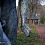 Skulpturengruppe “Mars und Venus” von Georg Kolbe im Kolbe-Hain in Westend, Berlin-Charlottenburg, Nachguss von 1963 aus der Bildgießerei Noack, Berlin. Zustand: Dezember 2015.