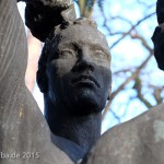 Skulpturengruppe “Mars und Venus” von Georg Kolbe im Kolbe-Hain in Westend, Berlin-Charlottenburg, Nachguss von 1963 aus der Bildgießerei Noack, Berlin. Zustand: Dezember 2015.