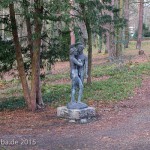 Skulpturengruppe “Mars und Venus” von Georg Kolbe im Kolbe-Hain in Westend, Berlin-Charlottenburg, Nachguss von 1963 aus der Bildgießerei Noack, Berlin. Zustand: Dezember 2015.